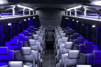Missoula Charter Bus Interior